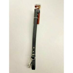 American Kennel Club Gray Pleather Dog Lead Leash 6 Feet Long NEW Puppy Gift